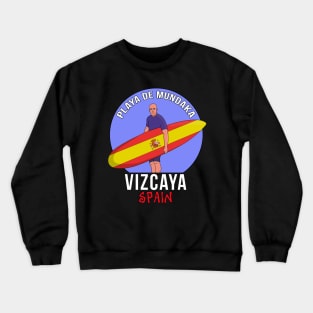 Mundaka Beach Biscay Spain Crewneck Sweatshirt